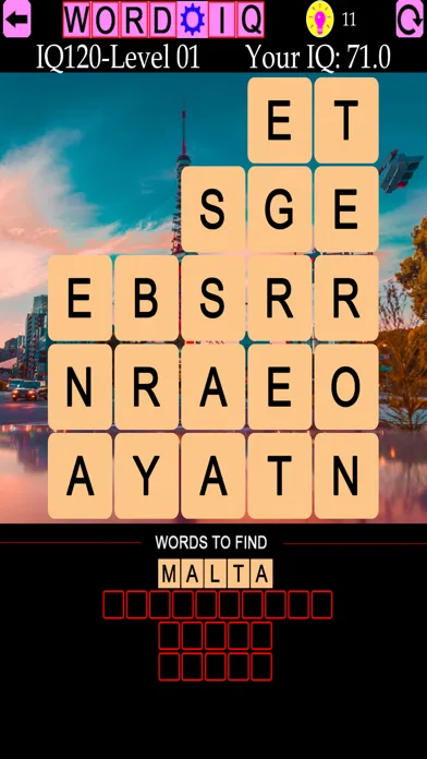ภาพหน้าจอของ Word IQ Countries and Capitals