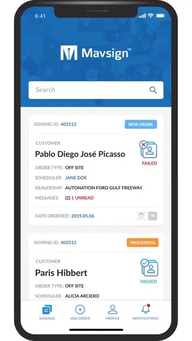 Capturas de tela do Mavsign: Offsite Contracts