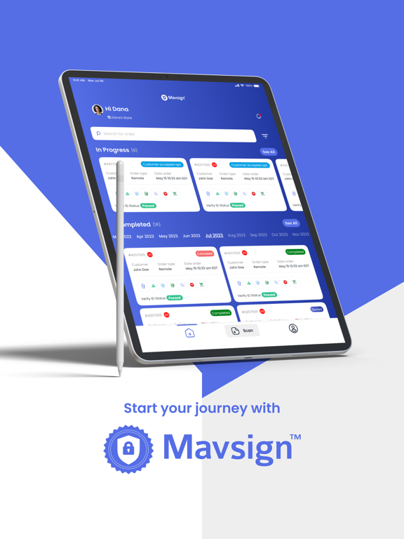 Tangkapan skrin Mavsign 2.0 - Instore IDCheck iPad 