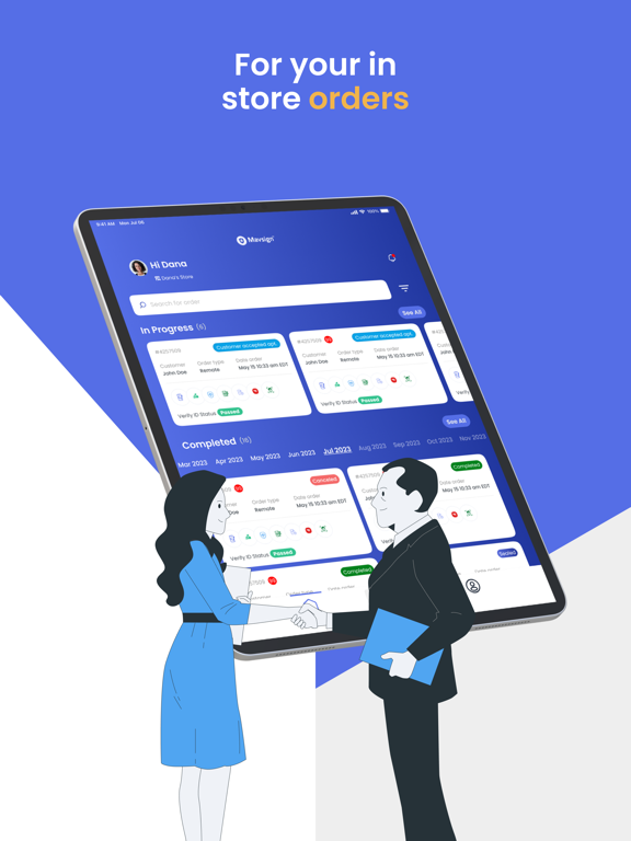 Tangkapan skrin Mavsign 2.0 - Instore IDCheck iPad 