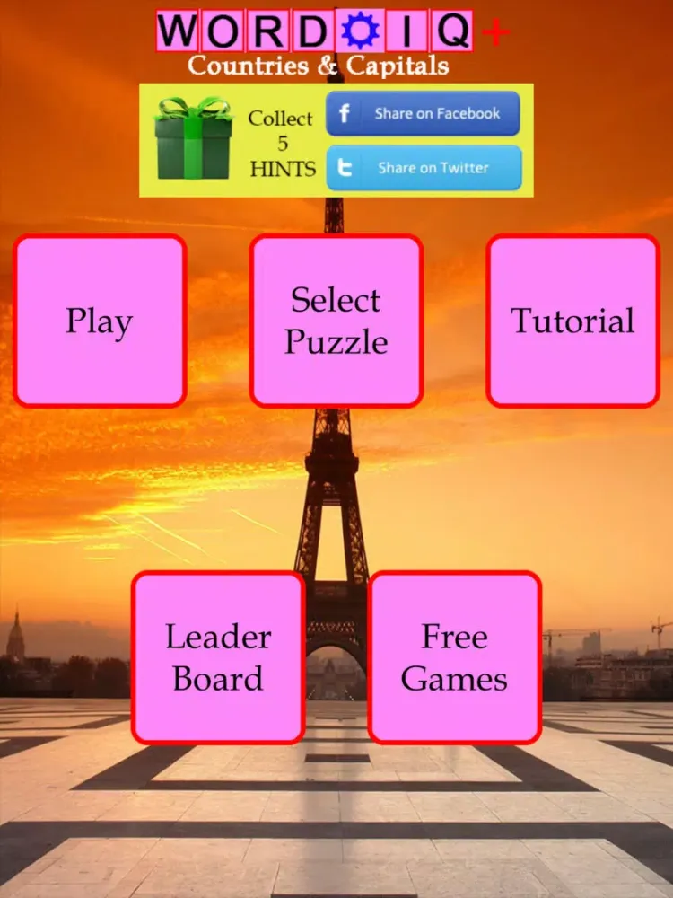 Zrzuty ekranu Word IQ Country & Capital Plus iPad 