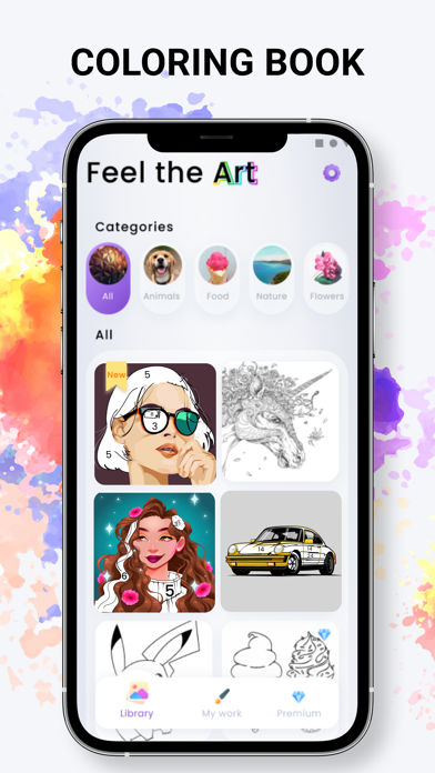 Coloring book Color by number スクリーンショット