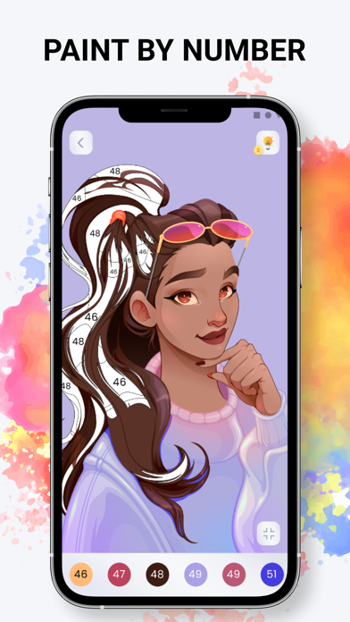 Coloring book Color by number スクリーンショット