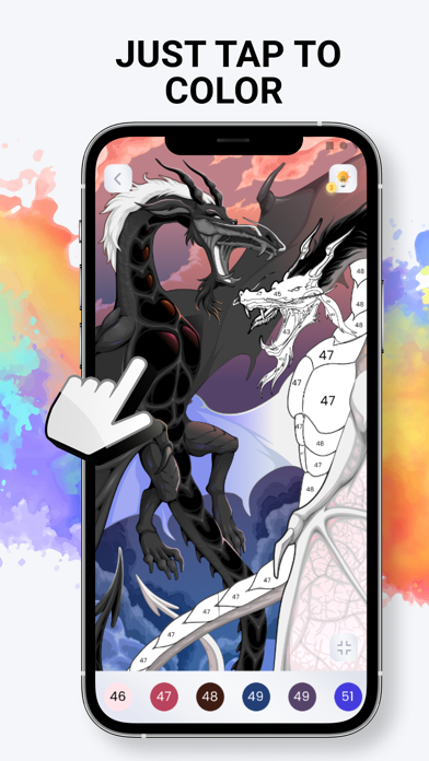 Coloring book Color by number スクリーンショット