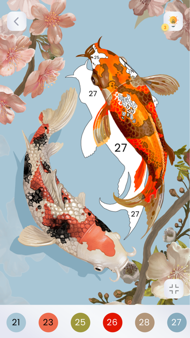 Coloring book Color by number スクリーンショット