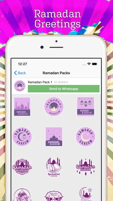 Capturas de tela do İslamic Stickers, WaStickerApp
