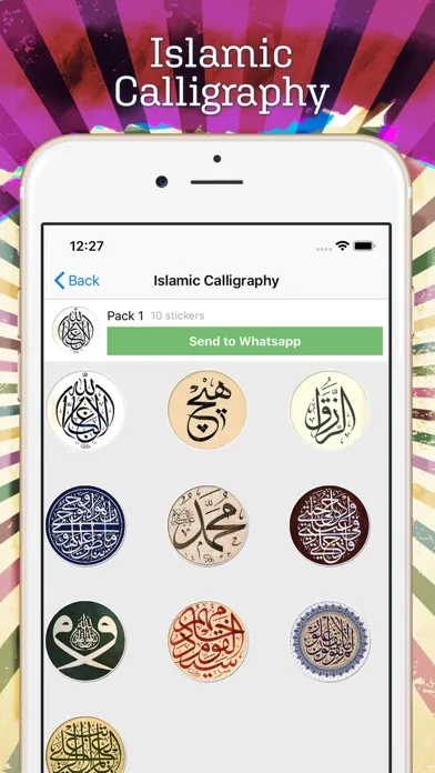 Capturas de tela do İslamic Stickers, WaStickerApp