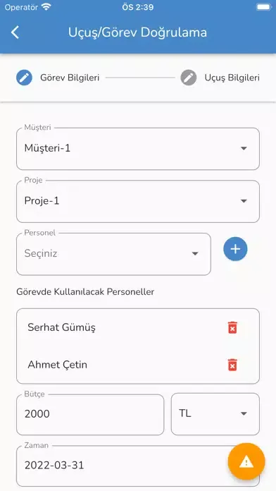 Capturas de tela do SeyirDefteri:Uçuş Yönetimi