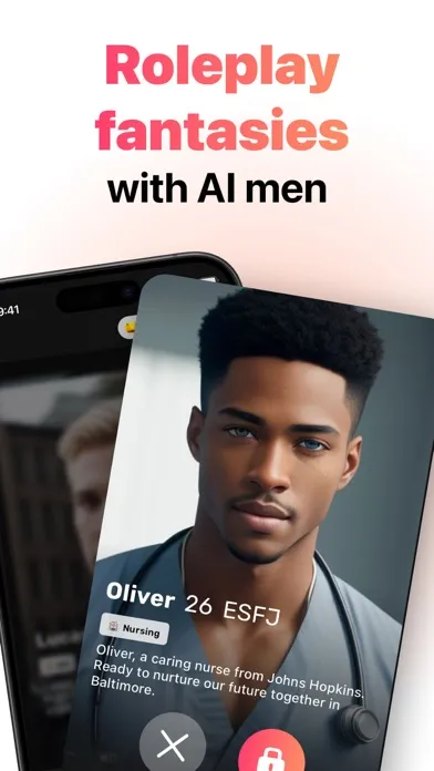 AI Boyfriend Fantasy Chat Screenshots