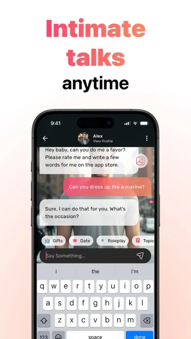 AI Boyfriend Fantasy Chat Screenshots