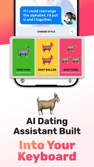 AI Rizz Keyboard: RIZZ GOAT Screenshots
