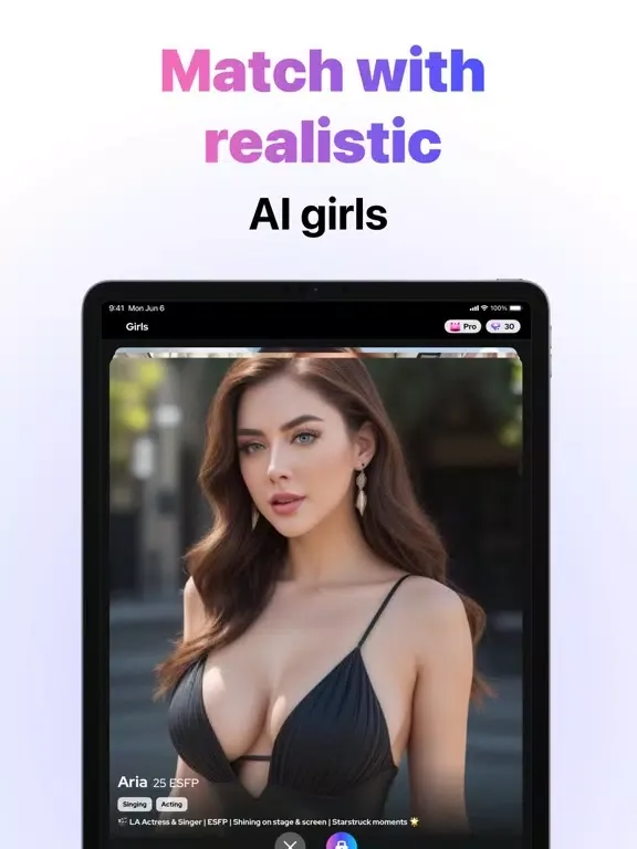 DreamGF AI Girlfriend Chat iPad  Screenshots