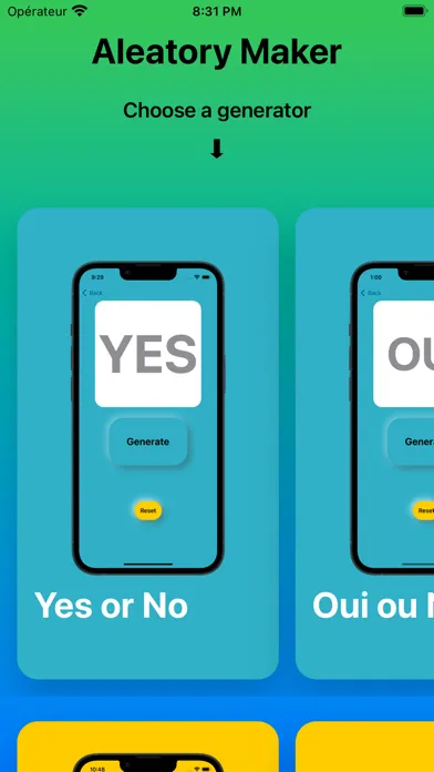 Aleatory Maker Ekran Görüntüleri