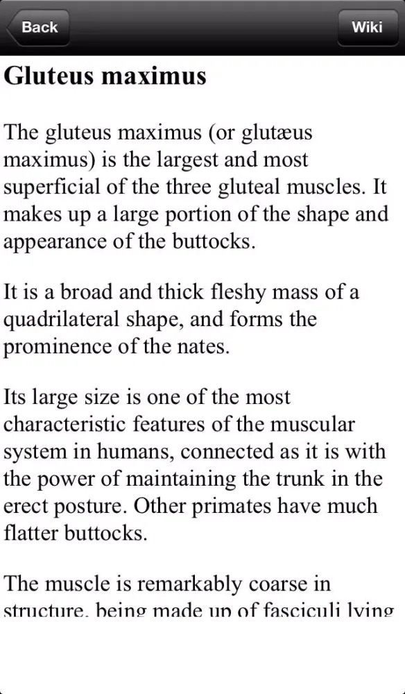 Capturas de tela do Human Anatomy!