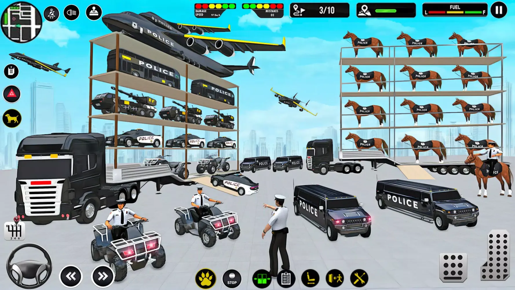 Police Transports Car Parking Screenshots