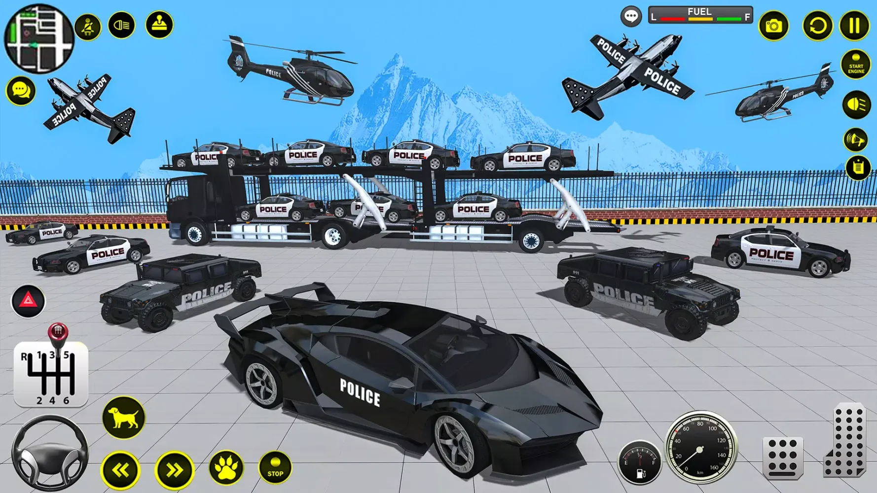 Police Transports Car Parking Screenshots