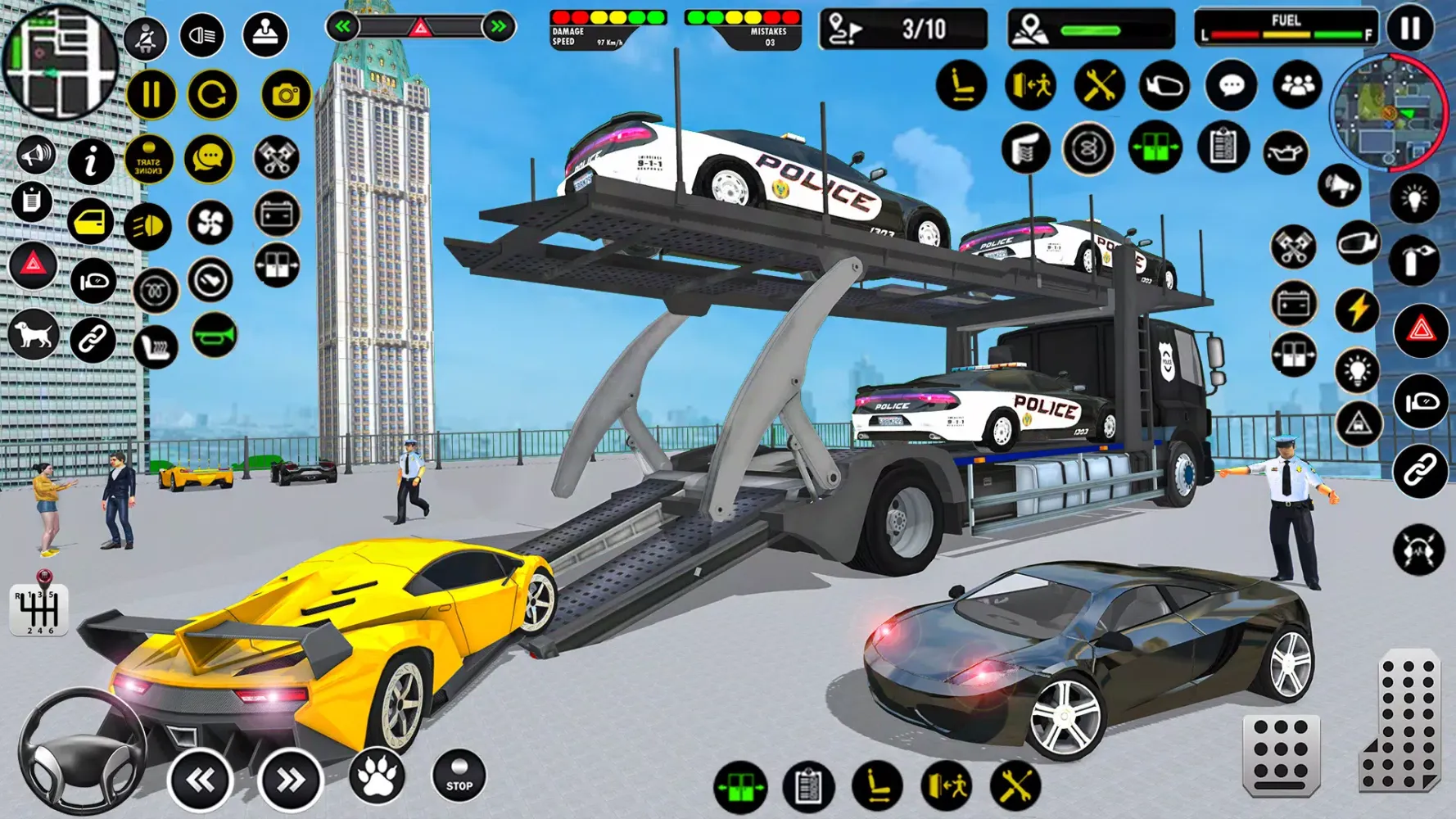 Police Transports Car Parking Screenshots