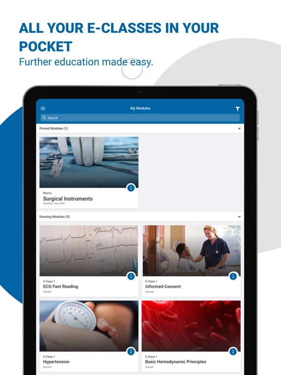 ภาพหน้าจอของ Swiss College of Surgeons iPad 