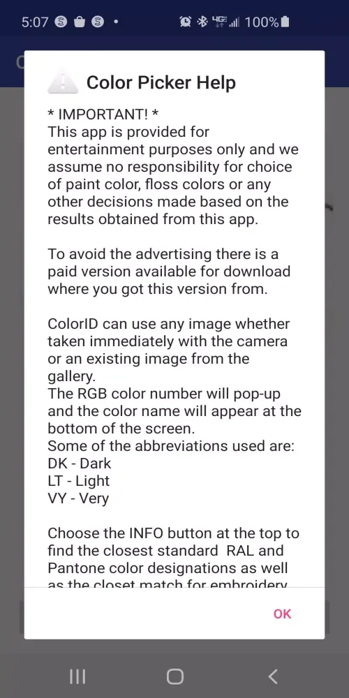 Ảnh chụp màn hình của Color Picker FREE