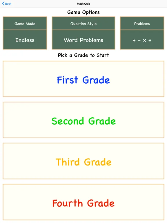 Max Chaos Math Games iPad 应用截图