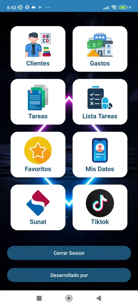 Tangkapan skrin App G6 Max