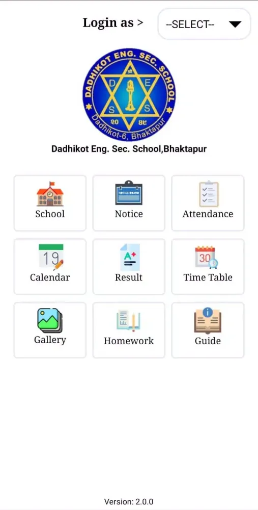 Tangkapan skrin Dadhikot Eng. Sec. School