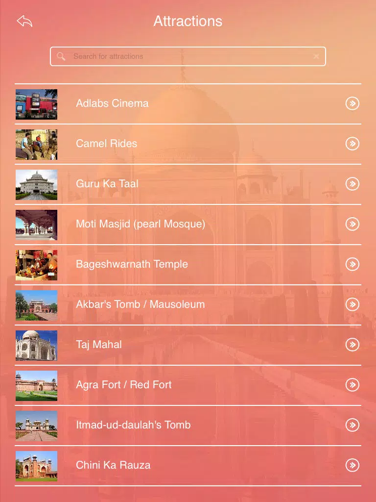 Agra Travel Guide iPad 应用截图