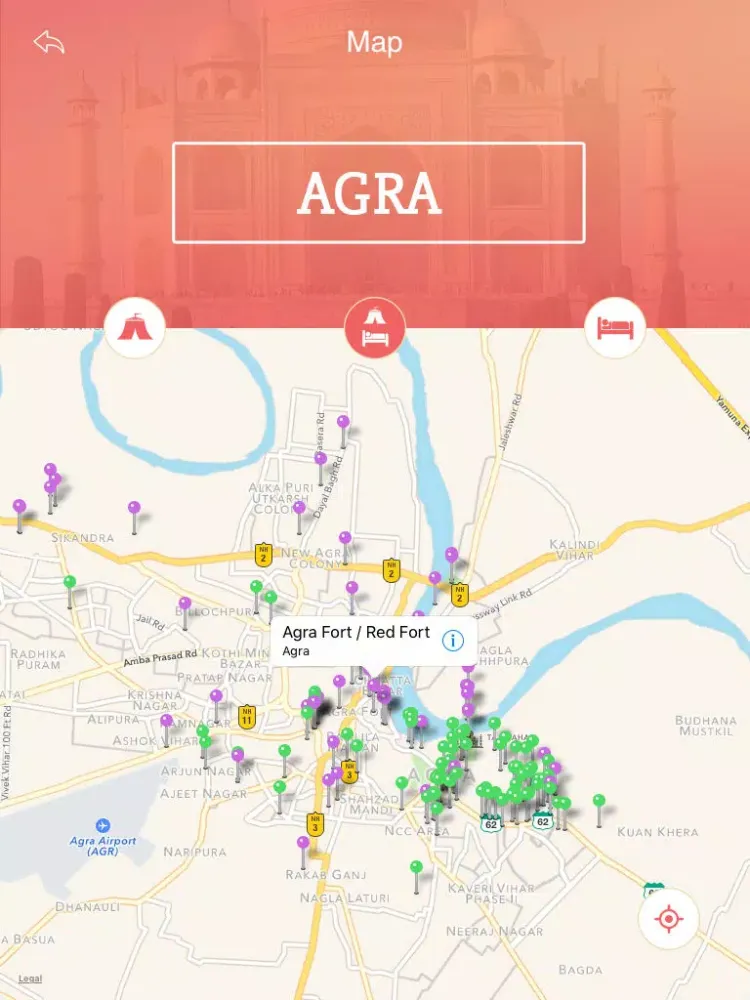 Agra Travel Guide iPad  سکرین شاٹس