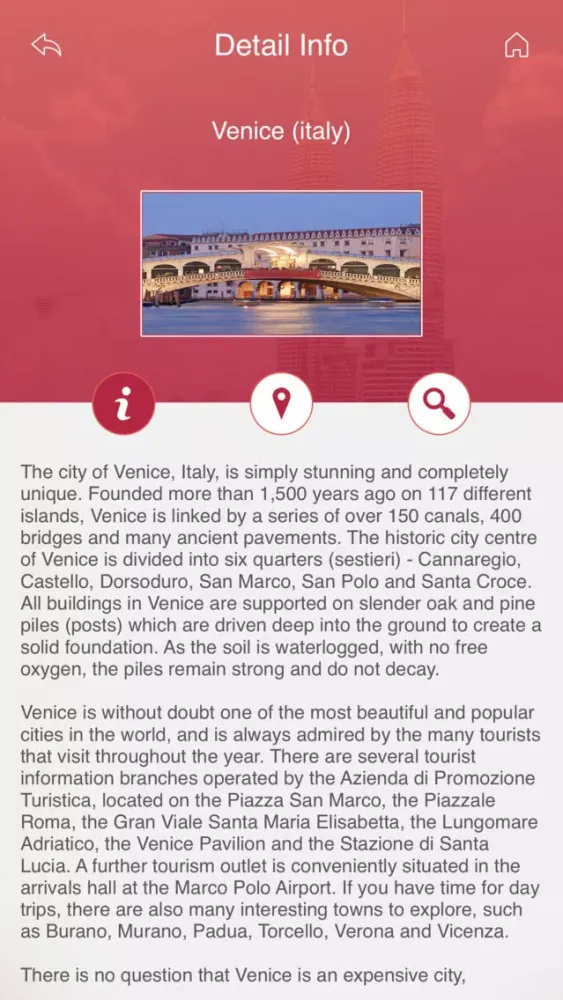 Ảnh chụp màn hình của Famous Cities