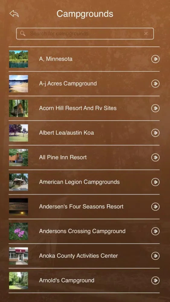 Minnesota Camping Locations应用截图