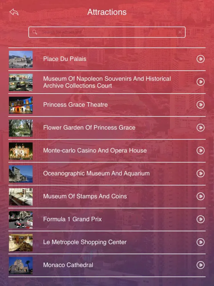 Tourism Monaco iPad  Screenshots