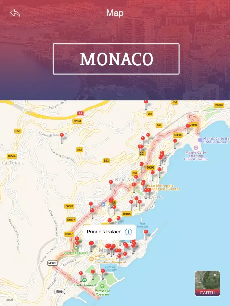 Tourism Monaco iPad  Screenshots