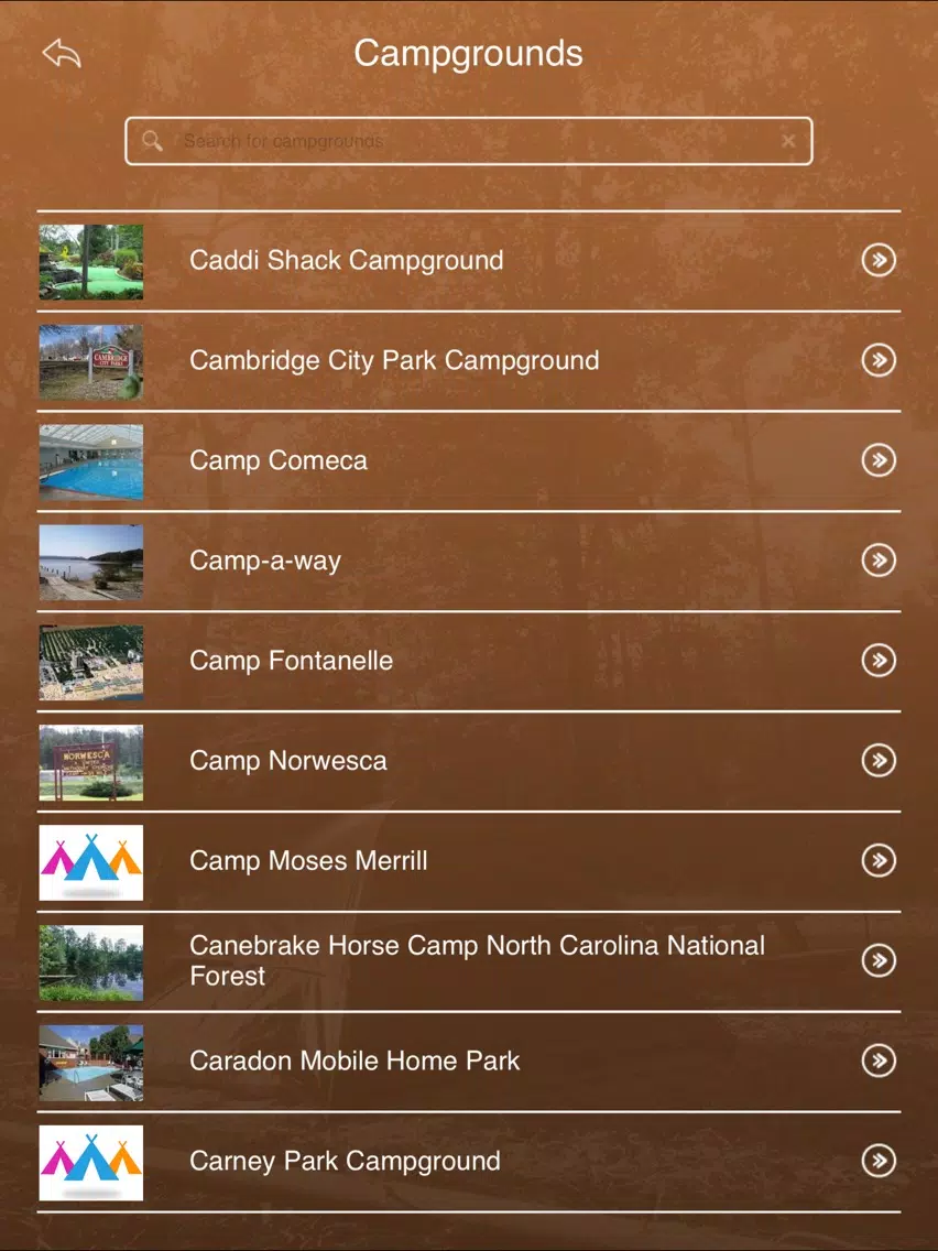 Nebraska Camping & RV Parks iPad  Screenshots