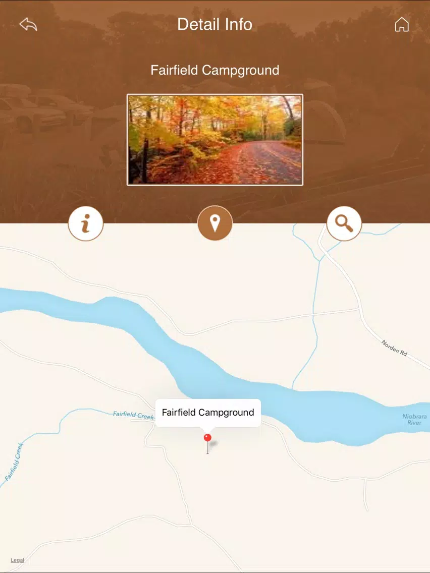 Nebraska Camping & RV Parks iPad  Screenshots