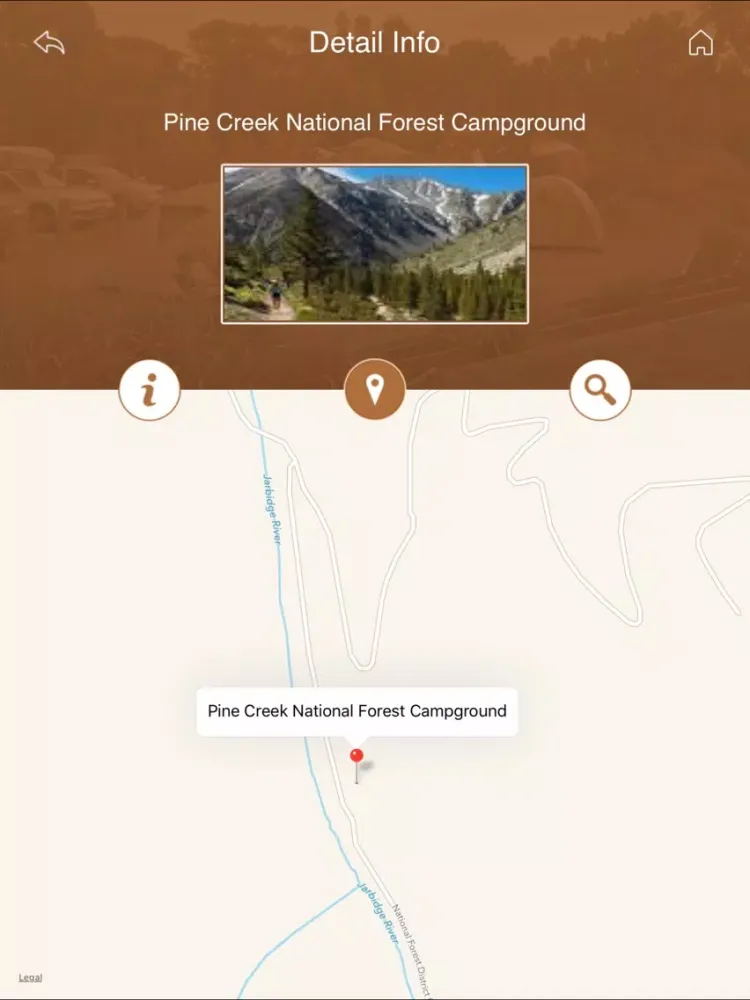 Скриншоты Nevada Camping & RV Parks iPad 