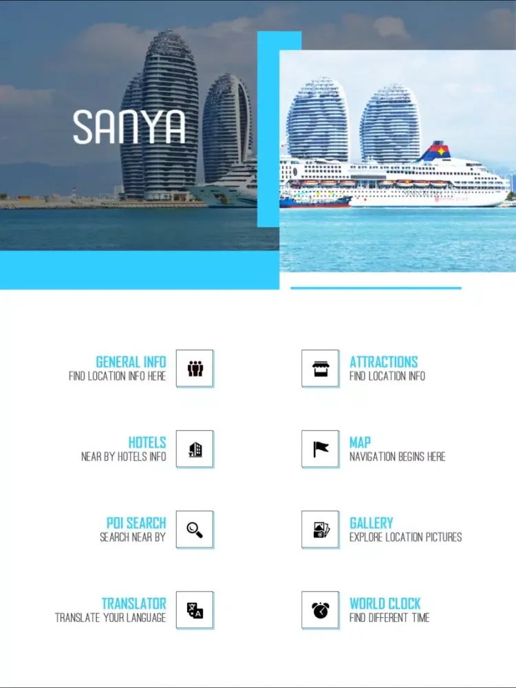 Ảnh chụp màn hình của Sanya Tourism Guide iPad 