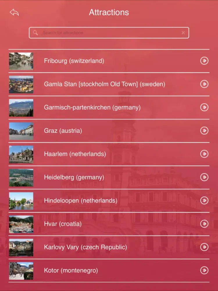 ภาพหน้าจอของ Small Cities & Towns In Europe iPad 