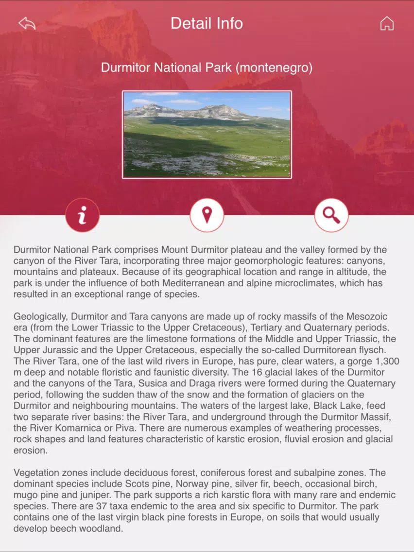 ภาพหน้าจอของ World's Best National Parks iPad 