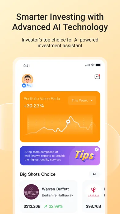 Ảnh chụp màn hình của MAXE: AI stock invest tracker