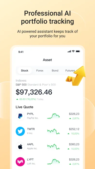 Ảnh chụp màn hình của MAXE: AI stock invest tracker