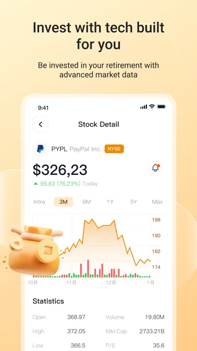Ảnh chụp màn hình của MAXE: AI stock invest tracker