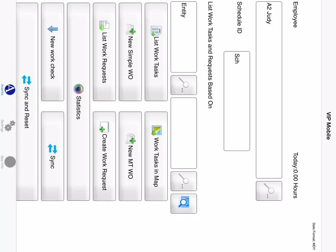 Capturas de pantalla de Avantis EAM / CMMS V6 iPad 