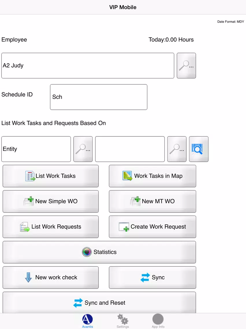 Capturas de pantalla de Avantis EAM / CMMS V6 iPad 