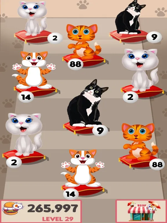 Cats Merge Evolution iPad  スクリーンショット
