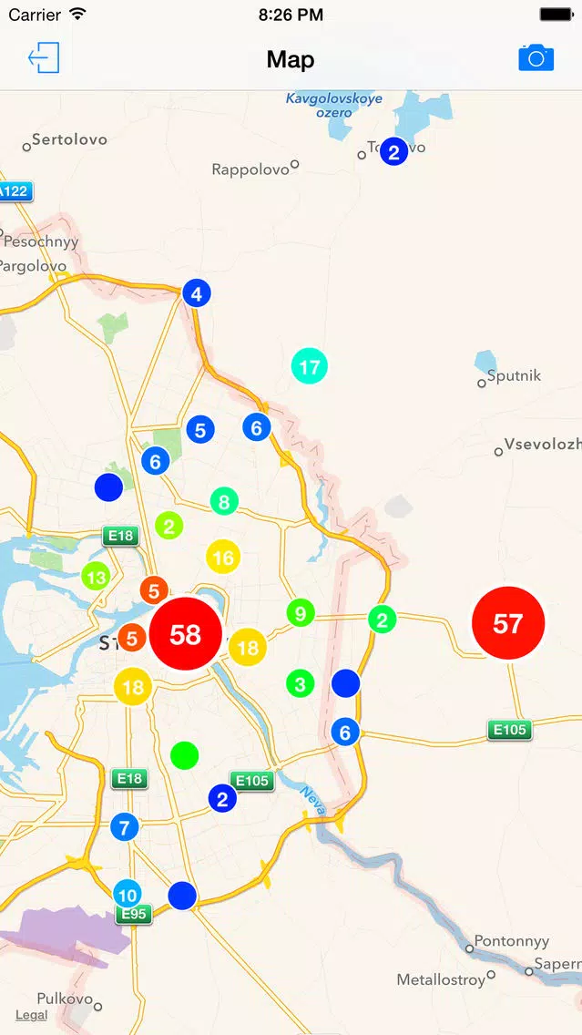 Check-in Heat Map for Swarm应用截图