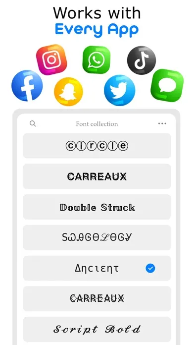 Tangkapan skrin Font Keyboard:Fancy Text & Gif