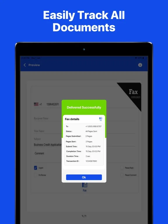 Fax From iPhones : Fax App iPad 应用截图