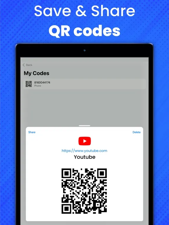 صور QR Code Reader & QR Generator iPad 