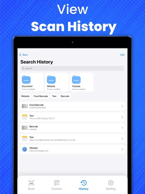 صور QR Code Reader & QR Generator iPad 
