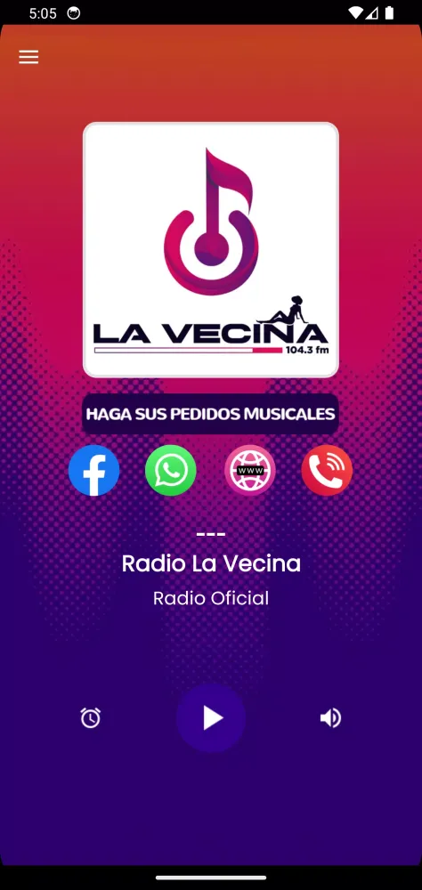 Captures d'écran de Radio La Vecina